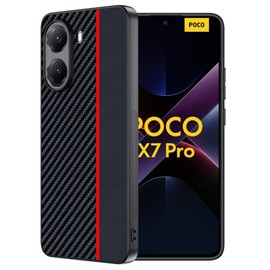 Suttkue for Xiaomi Poco X7 Pro Case,high qualit,PC Material Carbon Fiber，Scratch Resistant,FlexibleFull Protection,Anti-Skid
