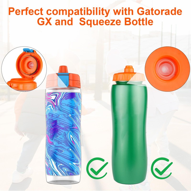 Dispensing Valves Compatible with Gatorade Water Bottle - 12pcs Silicone