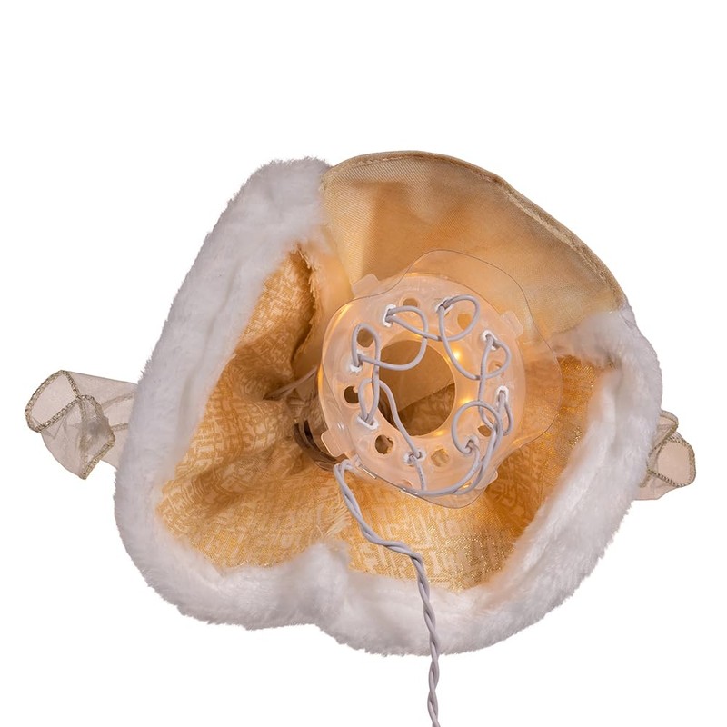 Kurt Adler 10-inch 10-Light Natural Angel Treetop