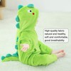 LOLANTA Boys Girls Dinosaur Costume Toddler's Dino Bodysuit Flannel Toddler