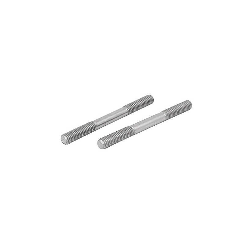 Sourcingmap M6x65mm 304 Stainless Steel Double End Threaded Stud Screw