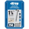 Kreg SML-F125-250 Zinc Pocket Screws, 1 1/4 Inch, #7 Fine