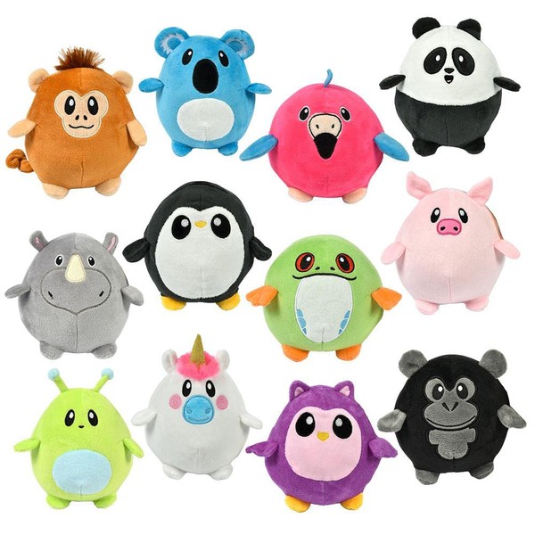 Forest & Twelfth Set of 12 Eggamals Plush Animal Toys,