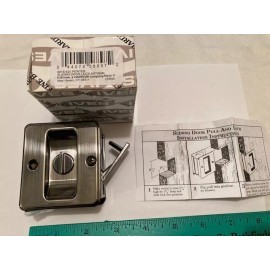 IVES *NEW* IVES/SCHLAGE #991B-620 BRASS PRIVACY SLIDE/POCKET DOOR LOCK -PEWTER FINISH