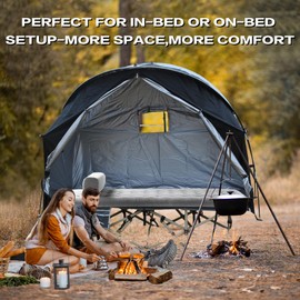 Ultimate Comfort Cot Tent - Portable, Easy Setup, and Versatile for Solo Campers and Outdoor Relaxation, Without Bed