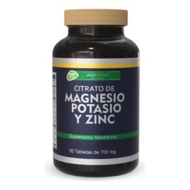 Citrato De Magnesio, Potasio Y Zinc Sabor Sin sabor                                                                                                   