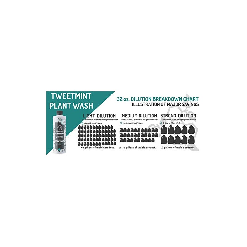 Best Natural Non-Toxic Enzyme Safe Solutions TweetMint Plant Wash (32