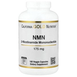 California Gold Nutrition, NMN, 175mg, Veggie Capsules 180 Tablets / California Gold Nutrition (캘리포니아골드뉴트리션), NMN, 175mg, 베지 캡슐 180정