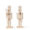 THE TWIDDLERS - 2 Christmas Wooden Nutcrackers, 18cm / 7"