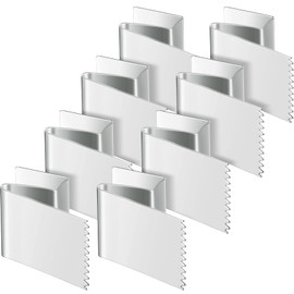 Dunzy Universal Hurricane Shutters for Windows Exterior, Window Clips, Hurricane Clips for Brick, Fits 1/2 Inch Thick Plywood, Zinc Plated Steel, Wood and Stucco, Silver(20 Pcs)