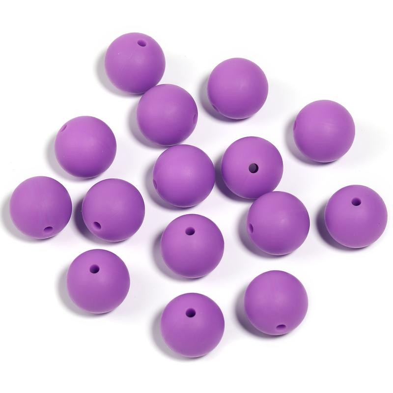 【B170】 Beads for DIY Projects: 15mm Round, Mixed Color, 30Qty
