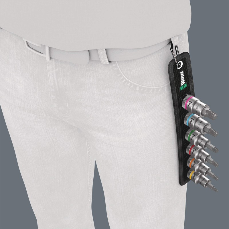 Wera Torx Bit Socket Belt Set, Cyclop, C 3, HF,