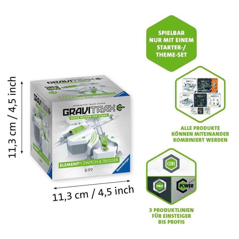 Ravensburger GraviTrax Power Element Switch & Trigger 26214 Electronic Extension