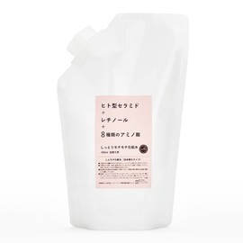 Human Ceramide x Retinol x 8 Amino Acids Blended Lotion, Large Capacity, Refill Pouch, 16.9 fl oz (500 ml), o Mochi Lotion, ViLabo Mochi Mochi Glycerin Free, Alcohol Free, Paraben Free