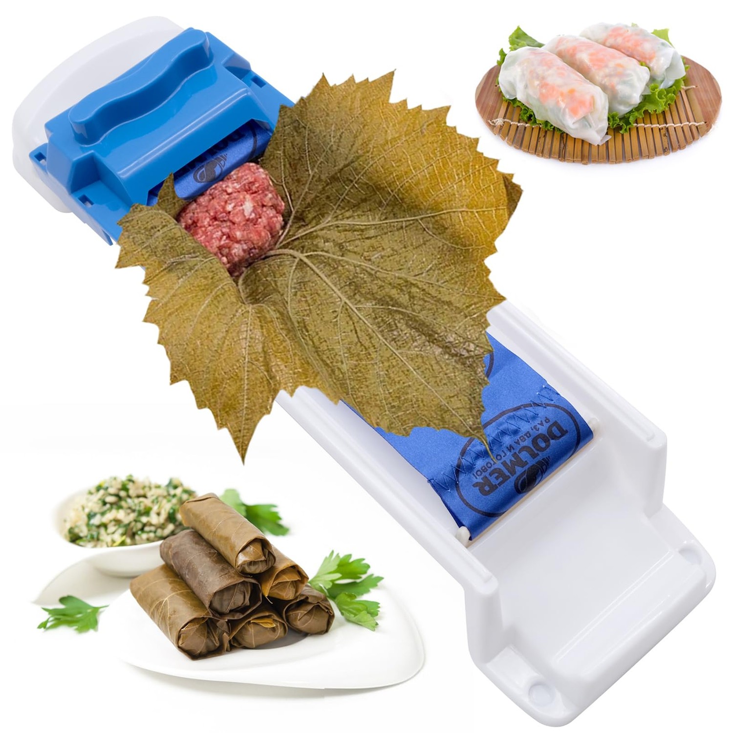 Grape Leaves Roller Machine, Vegetable Meat Rolling Tool, Kitchen DIY ...