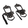 1pair Ice Cleats 10 Teeth Rubber Stainless Steel Foldable Anti