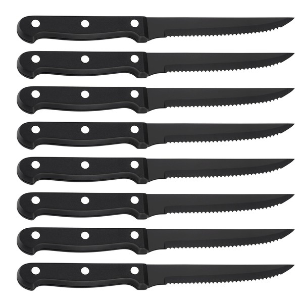 SANLUNS Steak Knife Sets, Kitchen Chef Knife Set & Serrated