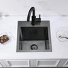 ZDHHT 13 x 15 x 8 Inch Black Drop-In Bar