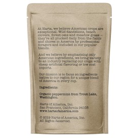 Organic Peppermint, 15-20 Servings, Eco-Conscious Zip Pouch, Caffeine Free, Pure Loose Leaf Tea Grown in America
