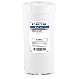 Hydronix UDF-10BP Coconut Shell GAC Water Filter for Whole House Commercial or Industrial 4.5" x 10"