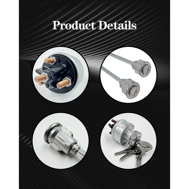 OWNDR Ignition Switch and 4 Door Lock Cylinder with Key