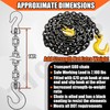 YATOINTO Grade 80 Log Chain 3/8'' X 14 Feet with