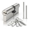 MANICAF Lock Cylinder 40/50 Cylinder Lock with 5 Keys, Profile