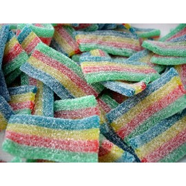 Smarty Stop Every Sour Belts Flavor Gummy Candies 1 Pound (Quatro Mini Bite)