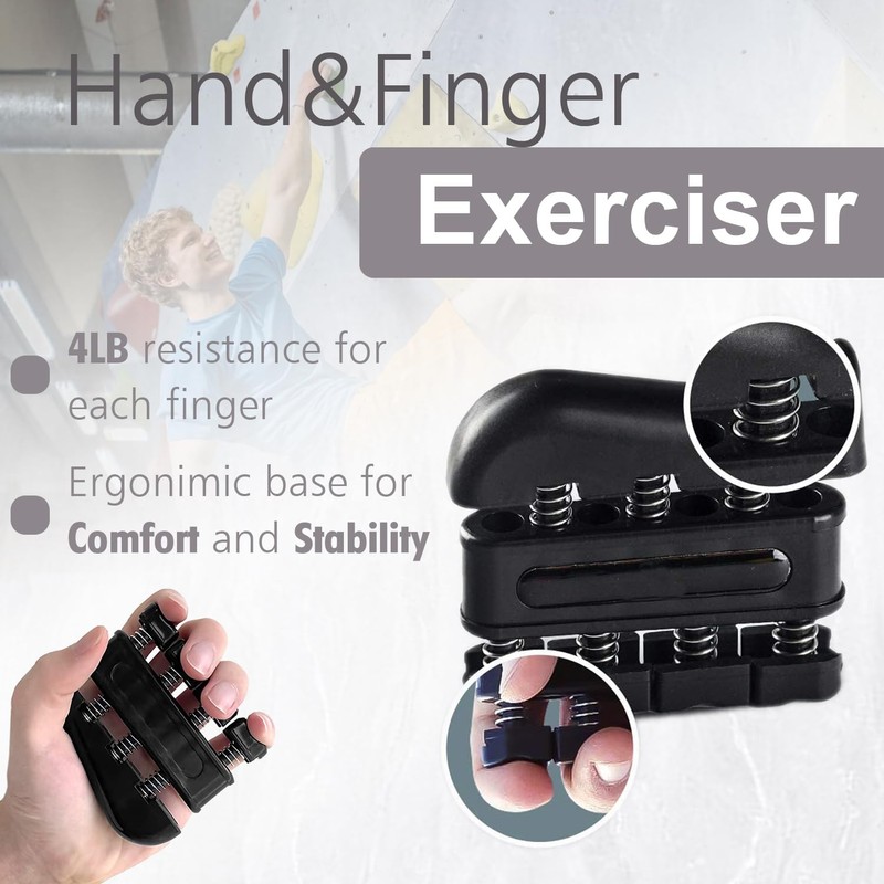 Hand Exerciser Set 10 Pack Finger Exerciser Grip Trainer Pair