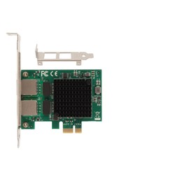 PCIE NIC Network Card Stable Transmission Plug and Play 1G Dual RJ45 NIC Network Card for Windows for Server Operating System