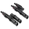 URAQT Solar Panel Connector, 1 Pair 2 to 1 T
