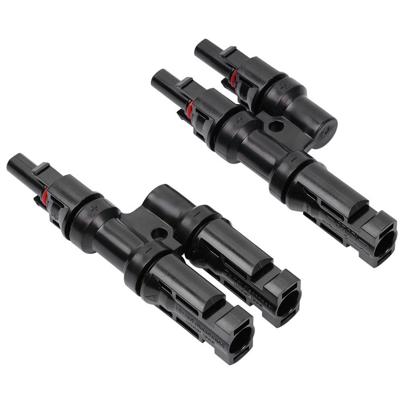 URAQT Solar Panel Connector, 1 Pair 2 to 1 T