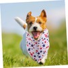 Levemolo 3PCS Seasonal Dog Bandanas Adjustable Star Pattern Bibs for