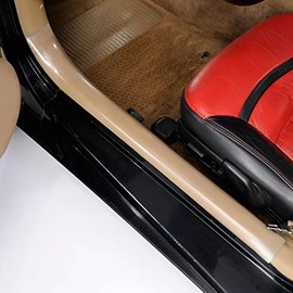 Mid America Motorworks 1997-2004 Corvette C5 Door Sill Plates - Black or Clear (Clear)