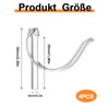Pipe Folding Cotter Pins, Pack of 4, 6 x 50