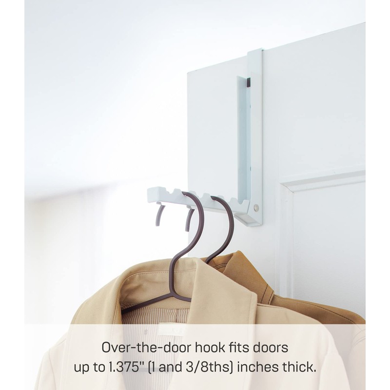 YAMAZAKI 'Smart' 7161 Collapsible Door Hook, White, for Doors Up