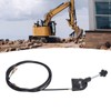 Moofey 3.5m Throttle Cable, Excavator Manual Throttle Cable Kit Replacement,