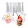 U Chef Paquete de 50 Cajas de Plastico para Cupcakes,