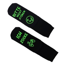 Tiardey 1 Pair Game Socks With Do Not Disturb Me Gambling Birthday Game Gift Home Socks Suitable For Teenagers Men Women Gamers (Green)