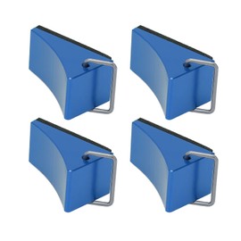 4PCS RC Model Car Wheel Chock Good Fixation Anti Slip Bottom RC Aluminum Alloy Wheel Chock for Redcat Gen8 for Axial SCX10 Blue