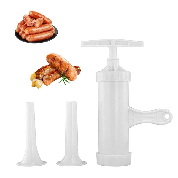 Manual Sausage Maker Sausage Machine Meat Filling Easy to Clean Home Hand Made Homemade Sausage Kitchen Cooking Utensils Hand Operated Salami Maker