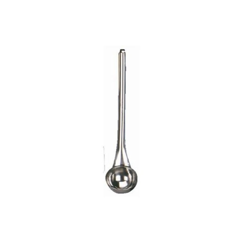 Vogue L650 Plain Laddle with Hook Handle, 180mL Capacity, 3.5"