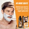 Men's Beard Dye 3 in 1, Brown Beard Hair Dye