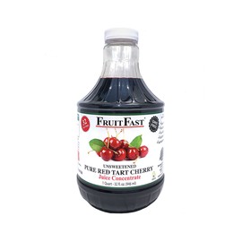 Red Tart Cherry Juice Concentrate by FruitFast - (32 FL OZ) Unsweetened, 68 Brix Pure Concentrated Juice - 100% Dark Cherry Extract - No Additives or Fillers!