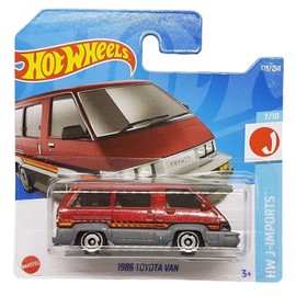 Hot Wheels - 1986 Toyota Van - HW J-Imports 7/10 - HCT15 - Short Card - Dark Red - Mattel 2022