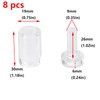 Antrader 8Pcs Clear Standoffs, 3/4" x 1-1/5" Acrylic Screws, Wall