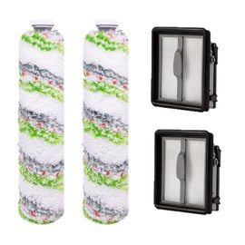 Asdazrxy Asdazrxy 2 St1ck Ersatzfilter und 2 St1ck Multifl?chen-B1rstenrolle Haustier, Zubeh?r B1rstenwalze Zubeh?r f1r Bissell CrossWave X7 Pet Pro 2955N,3479N Nass-Trocken-Staubsauger und Filter