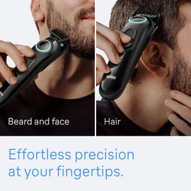 Braun All-in-One Style Kit Series 3 3470, 8-in-1 Trimmer for Men with BeardTrimmer, Ear & NoseTrimmer, Hair Clippers & More, Ultra-Sharp Blade, 40 Length Settings, Washable