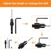 5-pc Woodworking Countersink Counterbore Drill Bit Set 3in1 for #6