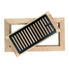 Homewell White Oak Wood Floor Register, Flush Mount Vent with